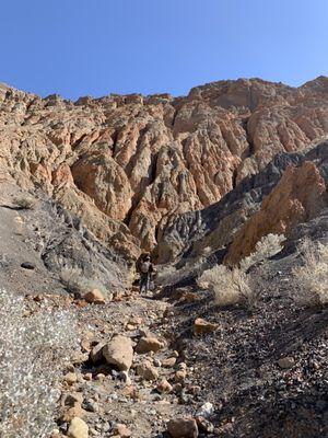 Crust view at the bottom of the crater