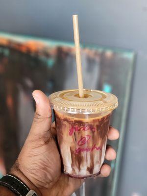 Iced Raspberry Mocha Latte