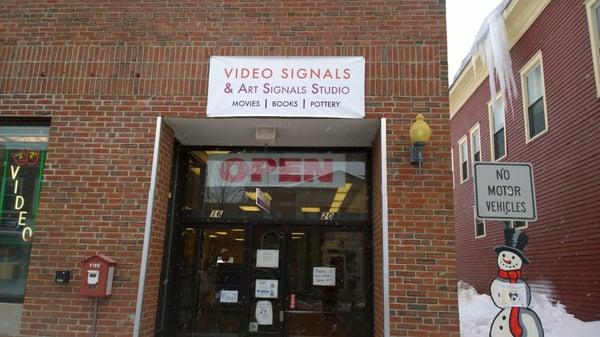 Entrance to Video Signals and ArtSignals Studio in Maynard.