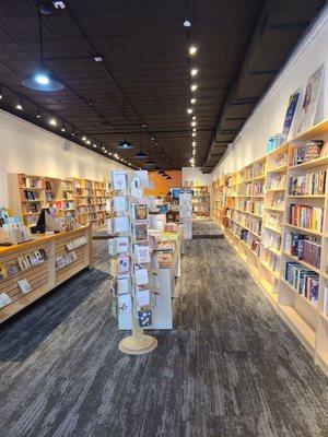 Inside of bookstore