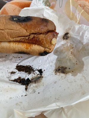 Burnt sandwich