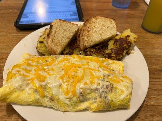 Meat omelette