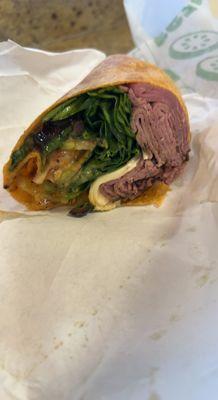 Roast Beef wrap.