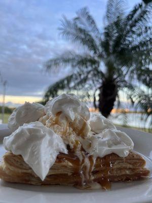 Apple tart with a view