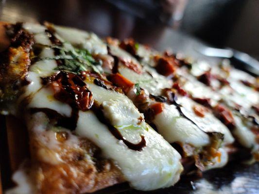 Up close and personal! Veggie Flat Bread.