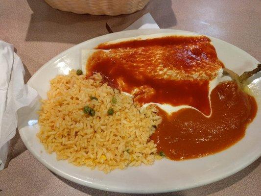 Chilli Rellano and Enchilada Combo