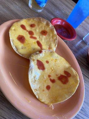 Corn tortillas w/ cheese