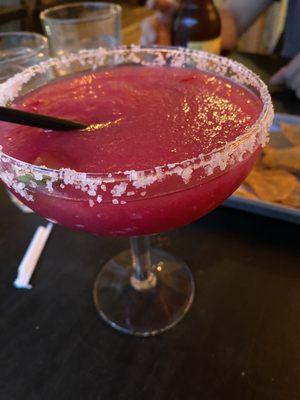 Prickly pear frozen margarita - yum