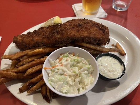 Breaded fish fry delish!