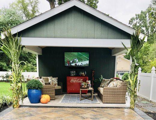 Custom pool house