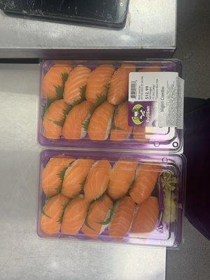 Nigiri all salmon 10 pcs only $12.99