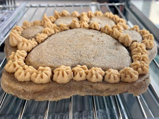 Peanut butter banana celebration cake