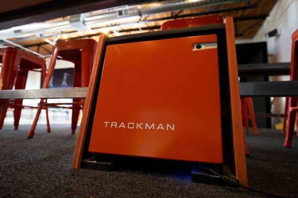 Trackman indoor golf simulators.