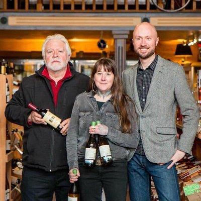 The A team at The Wine Seller, Port Townsend, WA. Joe, Sharon and Andrew!