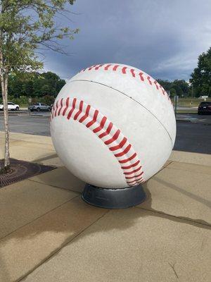 Giant baseball decorations