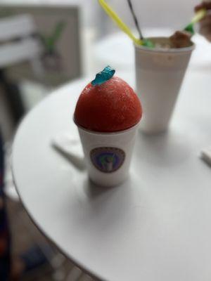 strawberry daiquiri stuffed ice cream