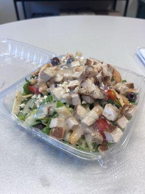 Fattoush salad with chicken