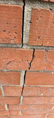 More cracked bricks