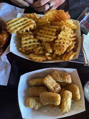 Trolley Chips and Mac-N-Cheese Bites