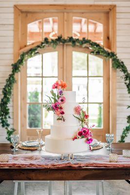 four tier wedding cake