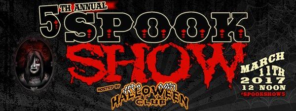 Halloween Club's 5th Annual Spook Show is now open for ticket and vendor registration. Visit halloweenclub.com/spookshow for details