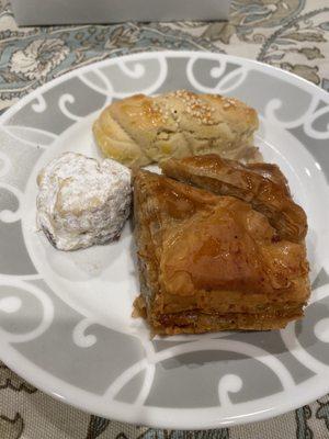 Top notch baklava and a couple of tasty cookies!