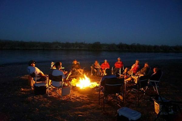 Bonfire by the Colorado River!