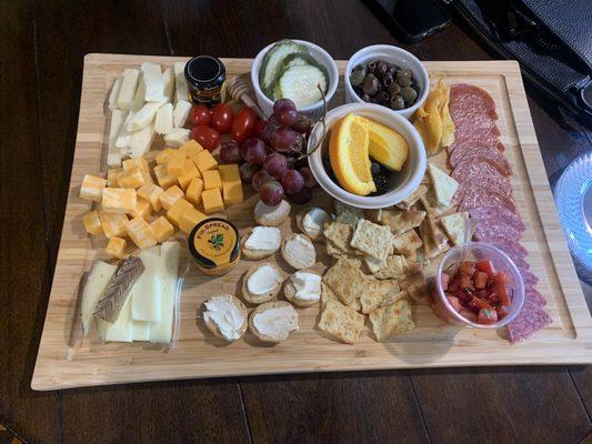 Amazing charcuterie! Every detail, down to the mini honey dipper and fig jam!