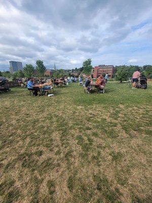 Picnic tables