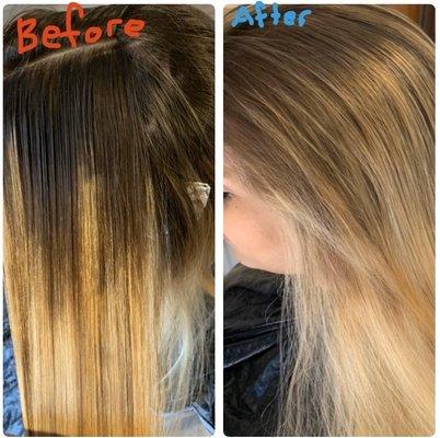 Corrective color job.-Hannah Mason