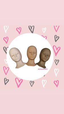 Advanced mannequin heads perfect for volume/ Mega volume