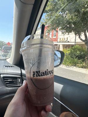 Chocolate covered strawberry shake