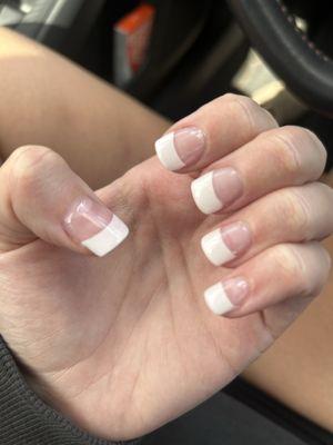 I have never in my life had nails THIS HORRIBLE