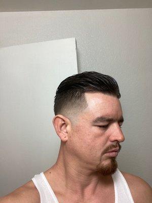 Mid razor fade