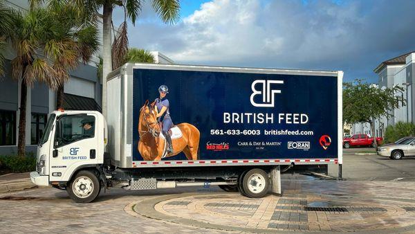 Commercial Fleet Vehicle Wrap for a 25' Box Truck