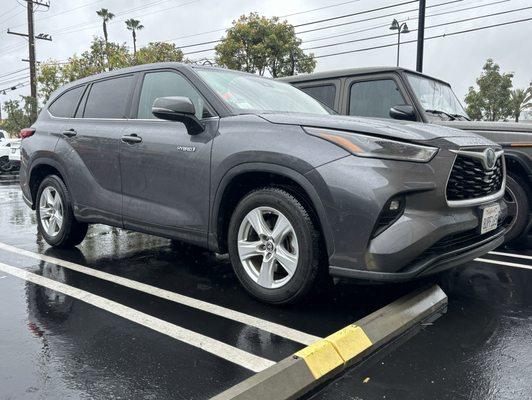 2021 Toyota Highlander Hybrid -- consistently 35mpg combined city/highway