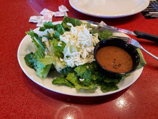 Side dinner salad without tomatoes