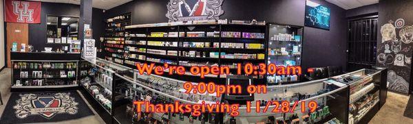 Thanksgiving hours!!