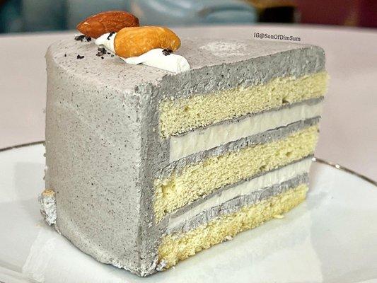 Black Sesame Coconut Cake PC: IG @sonofdimsum