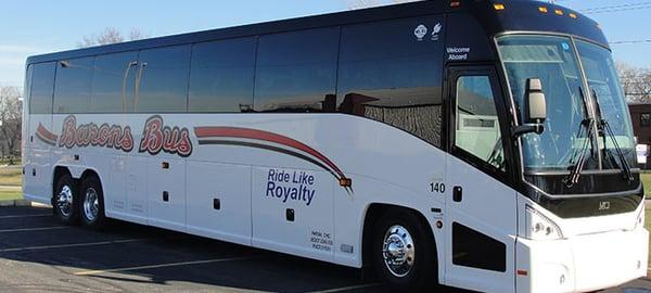 Luxury bus rentals and group transportation.