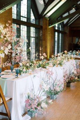 Whimsical spring wedding, photo by Elizabeth Warrick Photography