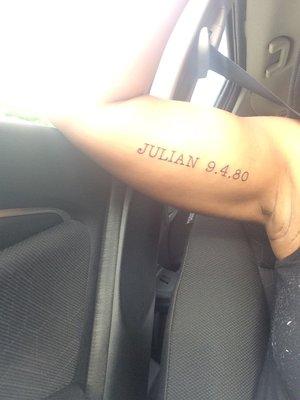 Tattoo #1... For Julian