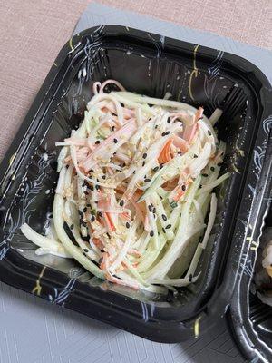 Kani Salad that comes with lunch special. Not even half full.. disappointed in the portion