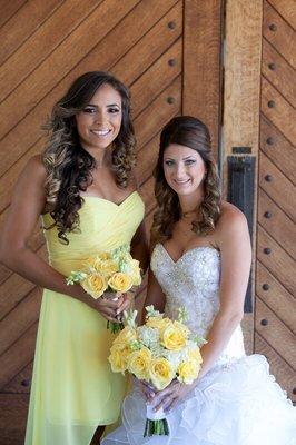 Me & the bride! You can see how beautiful we look & feel