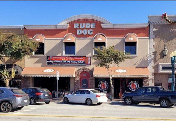 In front of the bar on citrus Avenue