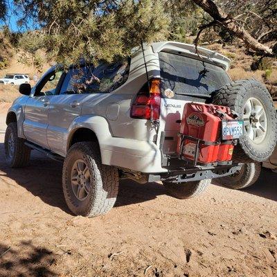 Prototype GX rear swing out tire carrier