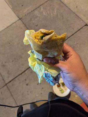 Carne asada Burrito. Disappointment