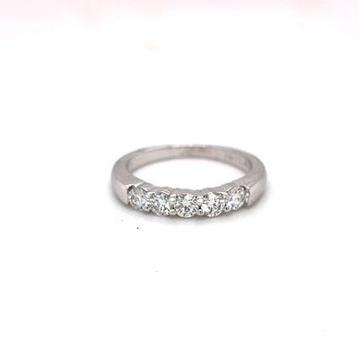 Five stone diamond band