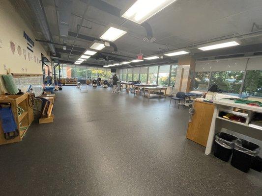 The exercise floor, where you get better