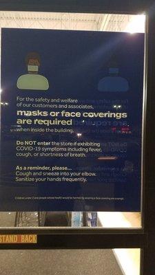 Face mask signage